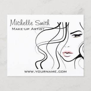 Minimalist Black and White Elegant Feminine Makeup Flyer