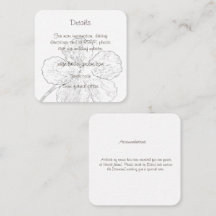Minimalist Black and White Floral Wedding Details
