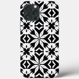 Minimalist Black and White Geometric iPhone 13 Pro Max Case