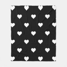 Minimalist Black and White Heart Pattern