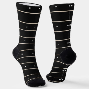 Minimalist Black And White Horizontal Striped With Socks