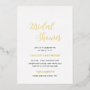 Minimalist Black and White Modern Bridal Shower