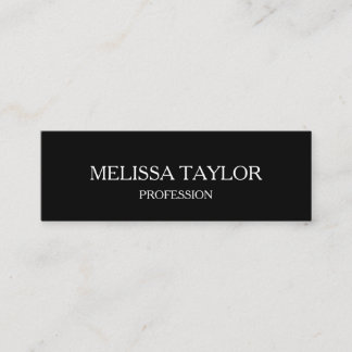 Minimalist black and white modern business card