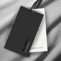 Minimalist Black and White Modern Hang Tags