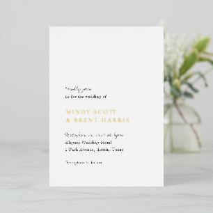 Minimalist Black and White Modern Wedding
