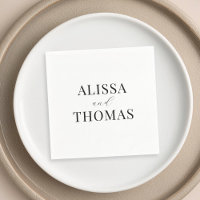 Minimalist Black and White Modern Wedding