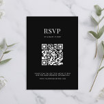Minimalist Black and White Modern Wedding RSVP Card<br><div class="desc">Modern wedding rsvp cards with minimalist typography design in black and white colour.</div>