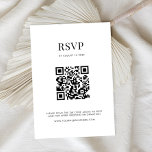 Minimalist Black and White Modern Wedding RSVP Card<br><div class="desc">Modern wedding rsvp cards with minimalist typography design in black and white colour.</div>
