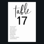 Minimalist Black and White Modern Wedding Table Number<br><div class="desc">Elevate your wedding reception decor with our Minimalist Black and White Modern Wedding Table Numbers, a sleek and stylish addition that seamlessly blends contemporary design with timeless elegance. Each table number in this collection features a minimalist black and white colour scheme, exuding sophistication and versatility to complement any wedding theme...</div>