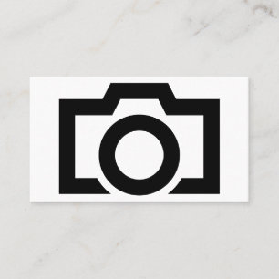 Minimalist Black and White Photography Business Card