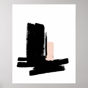 Minimalist black and white poster