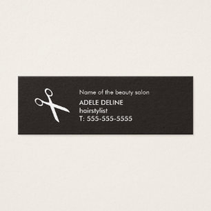 Minimalist Black and White Scissor Hairstylist