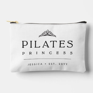Minimalist Black and White Simple Pilates Princess Accessory Pouch