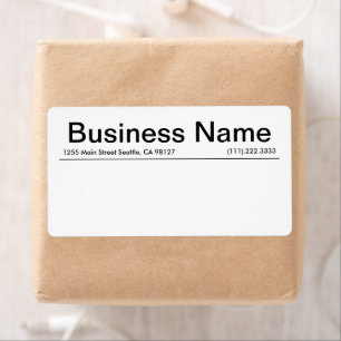 Minimalist Black And White Small Business Shipping