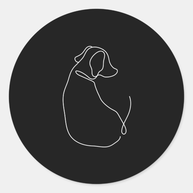 Minimalist Black and White Stickers (Front)