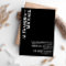 Minimalist Black and White Text Based Wedding Invi