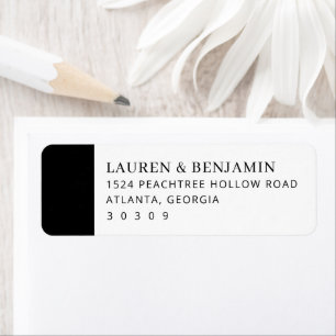 Minimalist Black and White Typographic Address Lab