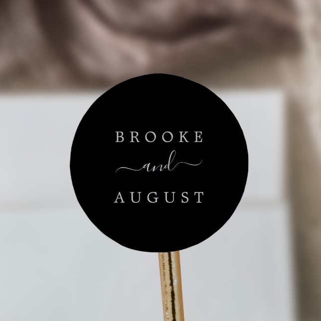 Minimalist Black and White Wedding Envelope Seals (Creator Uploaded)