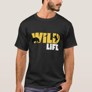 Minimalist Black and Yellow Wild Life T-Shirt