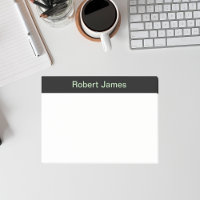 Minimalist Black Banner Custom Name