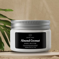 Minimalist Black Body Scrub Cosmetic Jar Product