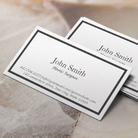 Minimalist Black Border Plastic Surgeon
