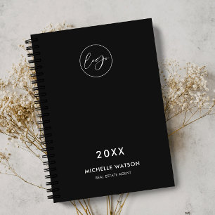 Minimalist Black Business Logo Corporate 2025 Planner