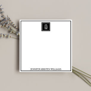 Minimalist Black Business Logo Personalized  Card