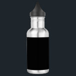 Minimalist Black Cat Silhouette  532 Ml Water Bottle<br><div class="desc">Stylish black cat silhouette in minimalist style – perfect for Halloween, pet lovers, and chic everyday gifts. Add a touch of mysterious charm and feline elegance to your lifestyle with this minimalist black cat silhouette design. Featuring a sleek and sophisticated illustration of a black cat in profile, this versatile artwork...</div>