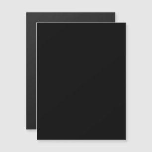Minimalist Black Cat Silhouette Magnetic Invitation