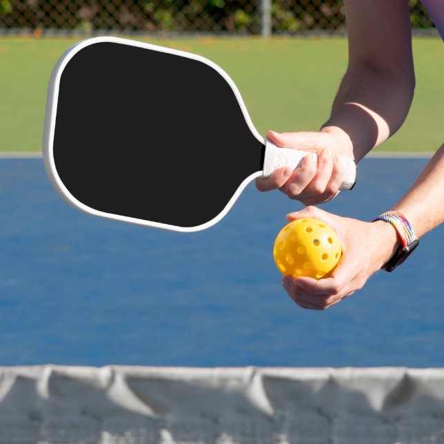 Minimalist Black Cat Silhouette  Pickleball Paddle (Insitu)
