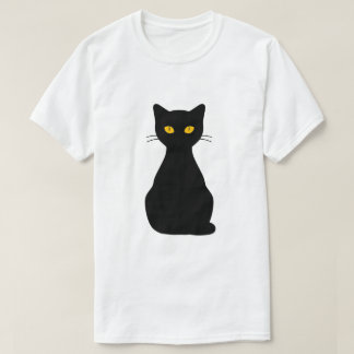 Minimalist Black Cat T-Shirt