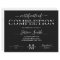 Minimalist Black Certificate of Completion Award