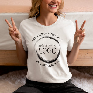 Minimalist Black Circle Logo T-Shirt