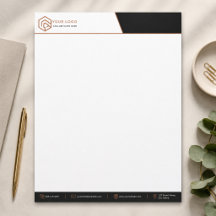 Minimalist Black Copper Corporate Branding
