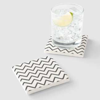 Minimalist Black Dot Marble Stone Coaster