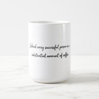 Minimalist Black Ink Coffee Typography Graphic Mug