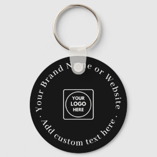 Minimalist Black Keychain   Custom Corporate