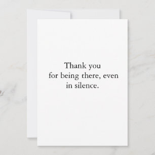 Minimalist Black Leaf Sympathy Card