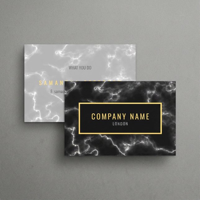 Minimalist Black Marble luxury Business Card (Minimalist Black Marble luxury Business Card.)