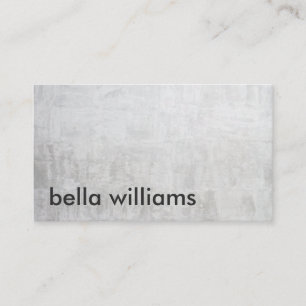 Minimalist black modern light grey cement concrete business card