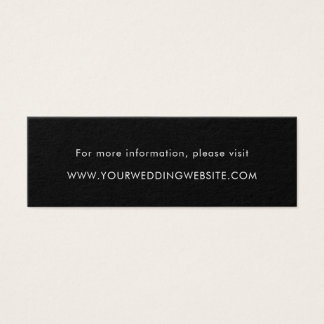 Minimalist Black Modern Wedding Website Cards