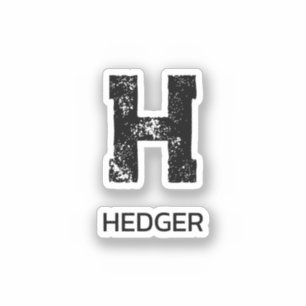 MINIMALIST BLACK ONE LETTER MONOGRAM NAME CLEAR