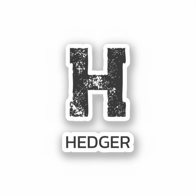 MINIMALIST BLACK ONE LETTER MONOGRAM NAME CLEAR (Front)