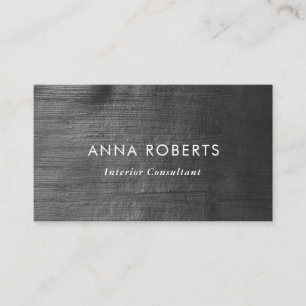 Minimalist Black painted business card