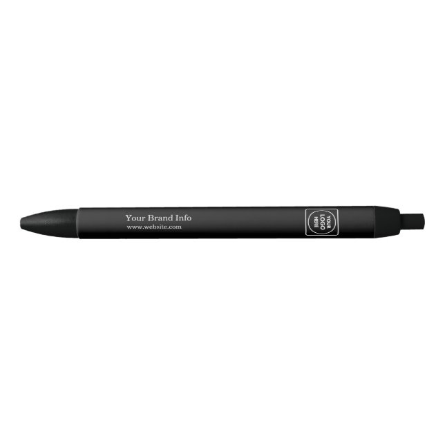 Minimalist Black Pen | Custom Corporate Business (Front)