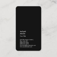 Minimalist Black Plain Modern Professional