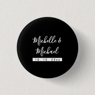 Minimalist Black Professional Modern 3 Cm Round Badge
