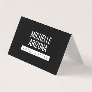 Minimalist Black Professional Modern Business Card