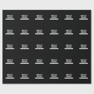 Minimalist Black Professional Modern Wrapping Paper